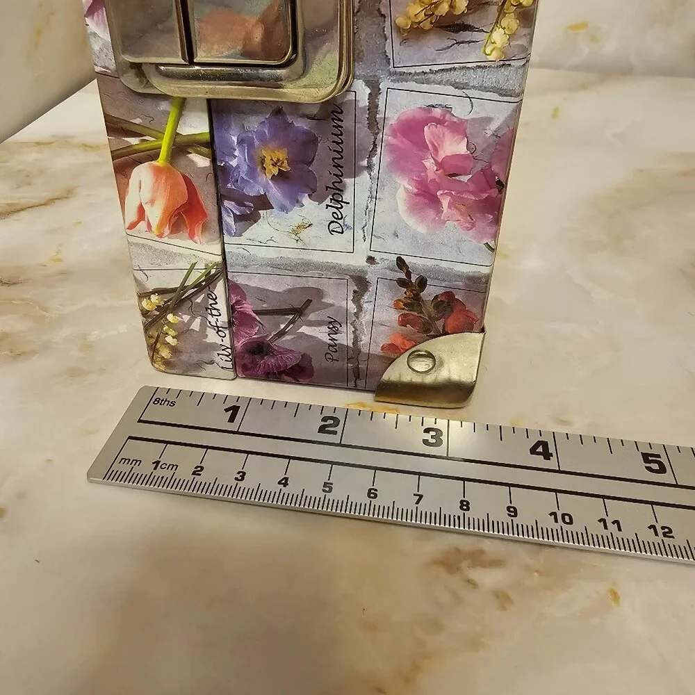 Floral Themed Trinket Box with Mirror
